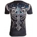 Xtreme Couture AFFLICTION Mens T-Shirt PANTHER Cross Wings Tattoo Biker